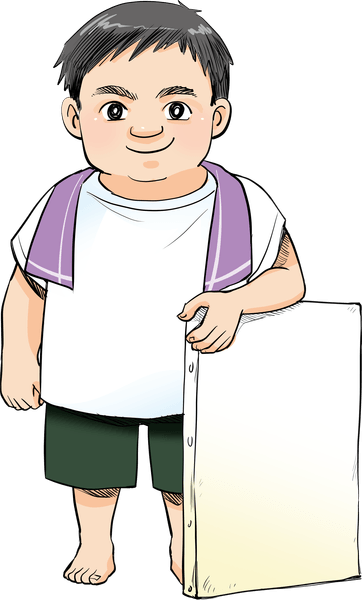 マンガ化プロジェクトのために描かれた小波津有希さんのイラスト