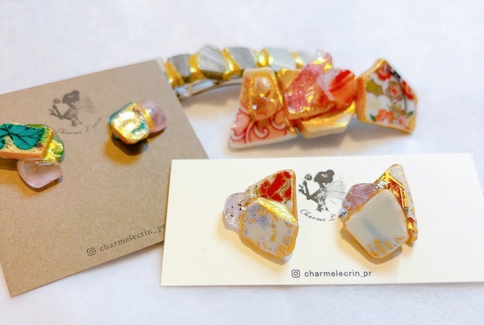 金継ぎ風アクセサリー作りのワークショップ