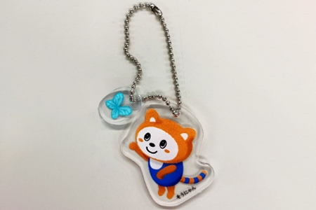 アクリルキーホルダー ちょうちょう（水色）