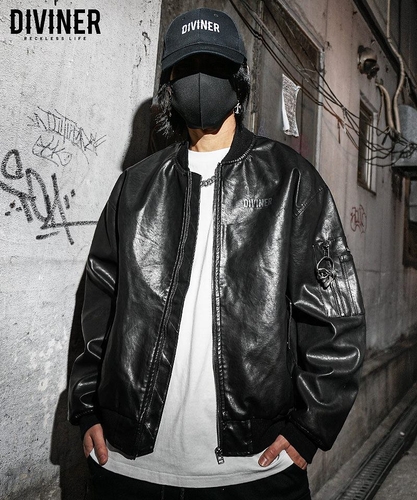 Undefeated Leather MA-1 Jacket