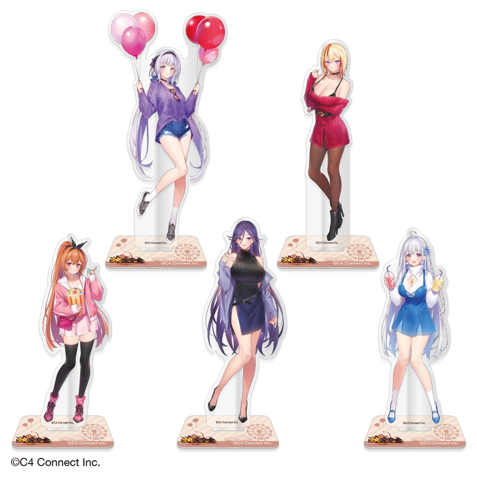 ▲アクリルスタンドフィギュア(全5 種)