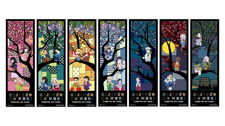 ▲ステンドグラス風で透明感のあるクリアしおり