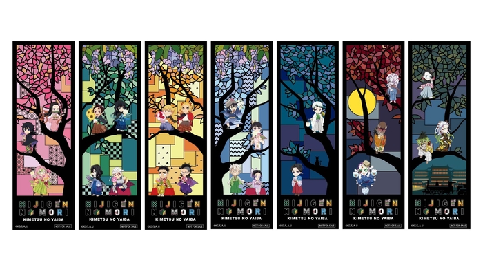 ▲ステンドグラス風で透明感のあるクリアしおり