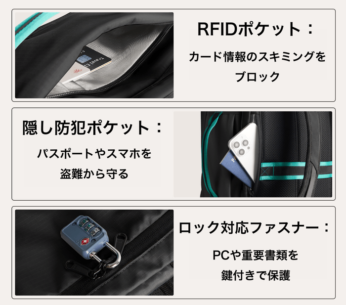 セキュリティ機能も搭載