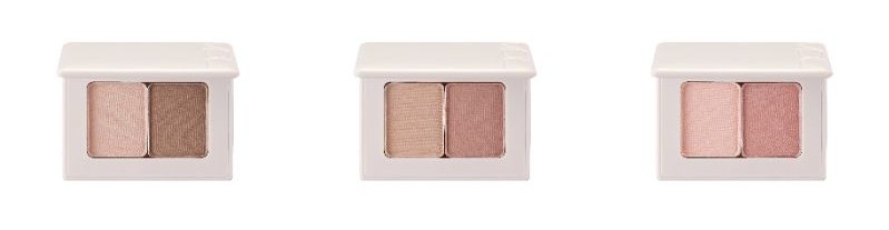 左から 01 ベーシック ブラウン、02 ローズ ヘイズ、03バニー ピーチ