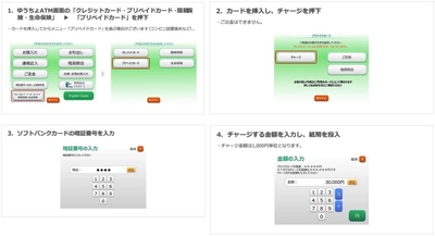 ゆうちょ銀行のATMから「ソフトバンクカード」のチャージ（入金）が可能に