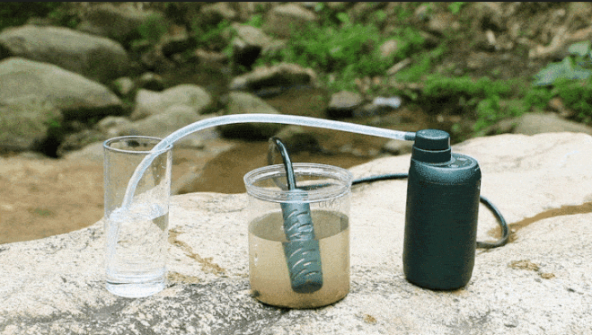 吸引スピードがバッチリ GreeShow 電動式携帯浄水器 GS-2801