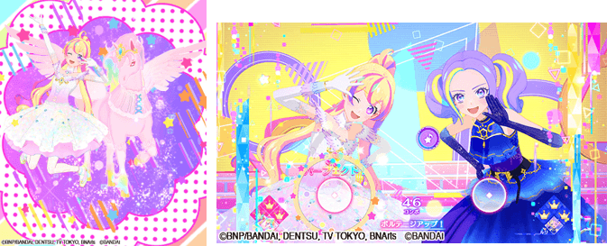 『データカードダス アイカツプラネット！』ゲーム画面 