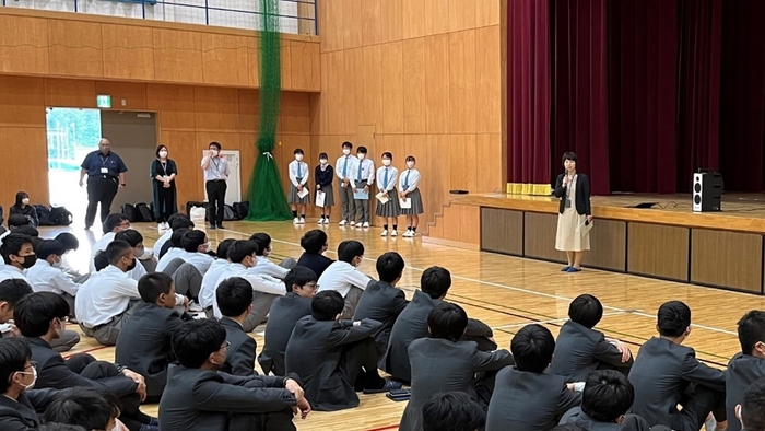 令和5年（2023年）10月に実施した札幌日大中学校との交流会の様子