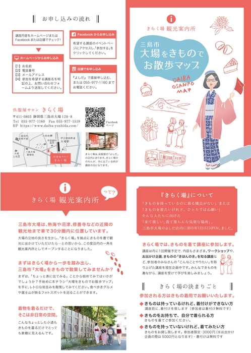 大場をきものでお散歩マップ表