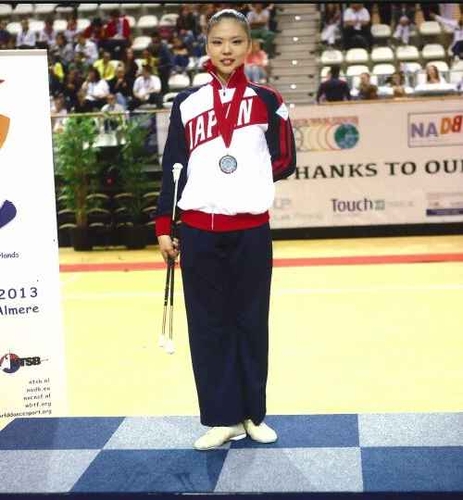 バトン部3年 熊本望美選手 前回大会では銀メダルを獲得