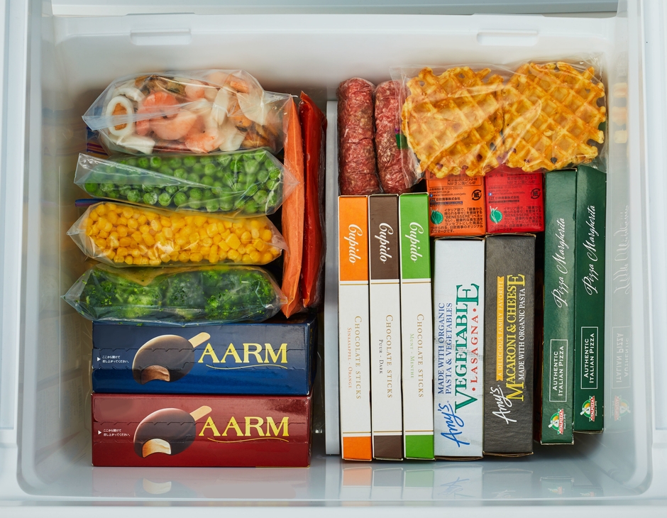 たっぷり収納_冷凍室下段