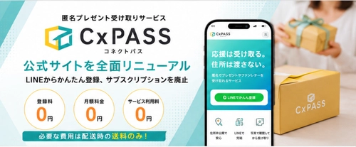 匿名プレゼント転送サービス「CxPASS」、公式サイトを全面リニューアル