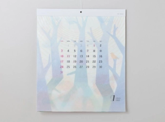 紙風船などに使われる半透明の紙「グラシンペーパー」を使ったカレンダー！『glassine paper Calendar "sunsun"』発売中