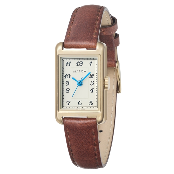  ローズゴールドブラウンレザー