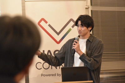 大将戦でプレゼンする大杉さん