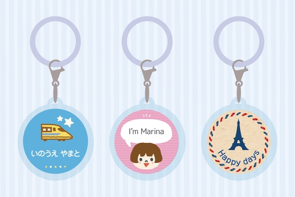 名前や、好みの文章でも作成可能