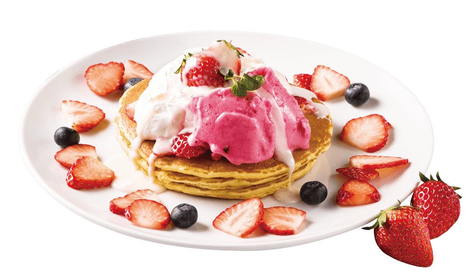 ホノルルコーヒー_ココナッツ＆ベリーパンケーキ