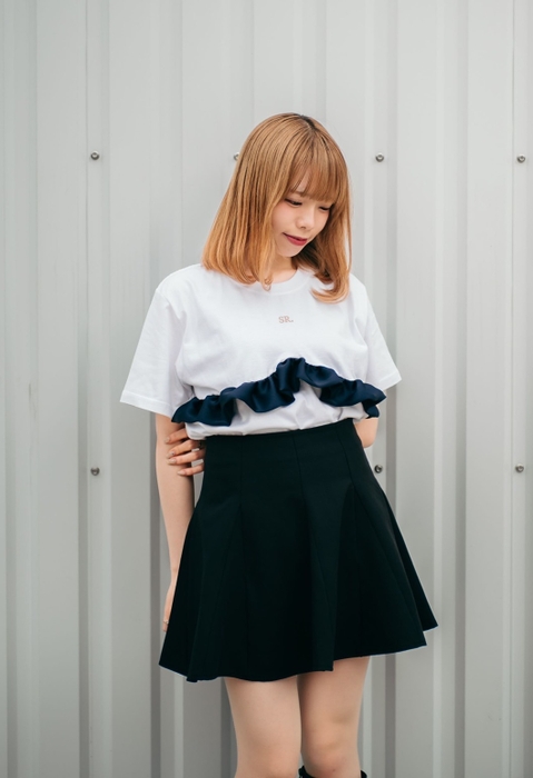 SR frill T-shirt