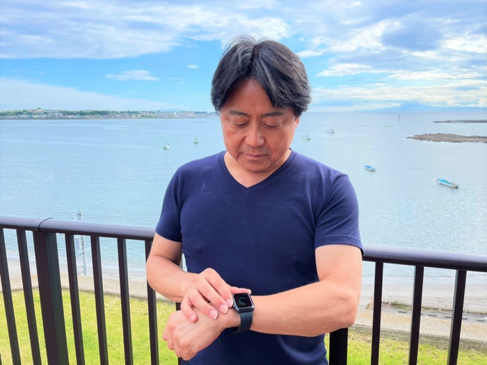 Apple Watch着用による ヘルスデータ取得(イメージ)