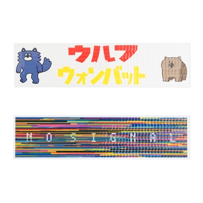 アパレルステッカー(横長サイズ)