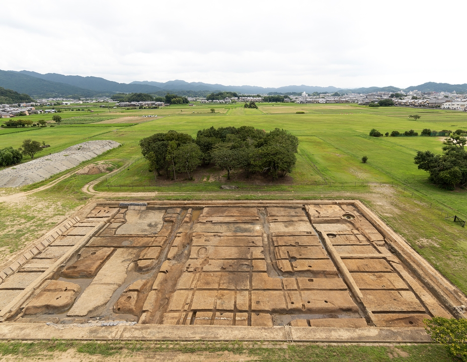写真1−2「調査区全景」(飛鳥藤原第208次調査) 2021年筆者撮影