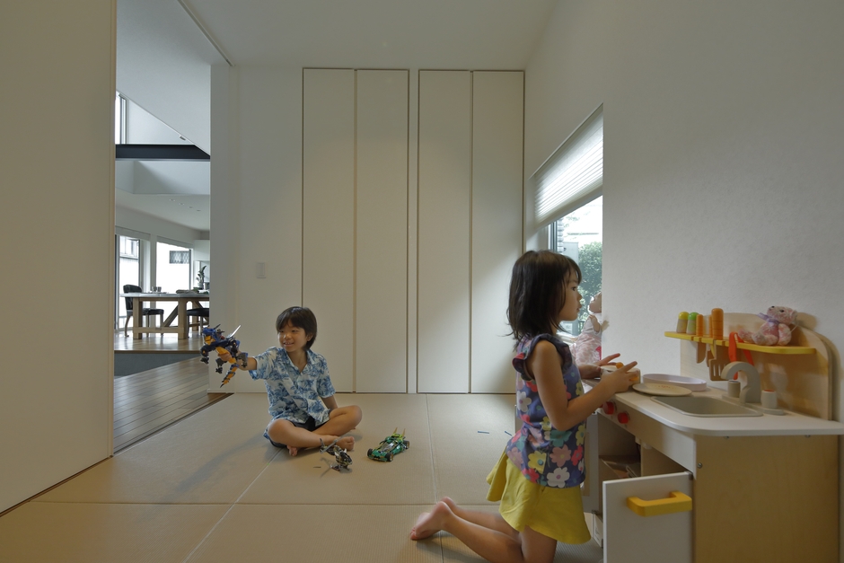 「畳コーナー」は主に子どもたちの遊び場　来客用の寝室にも