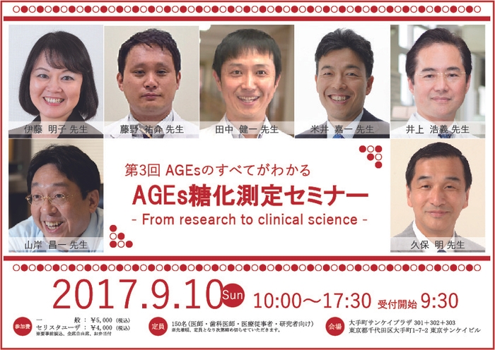 第3回AGEs糖化測定セミナー