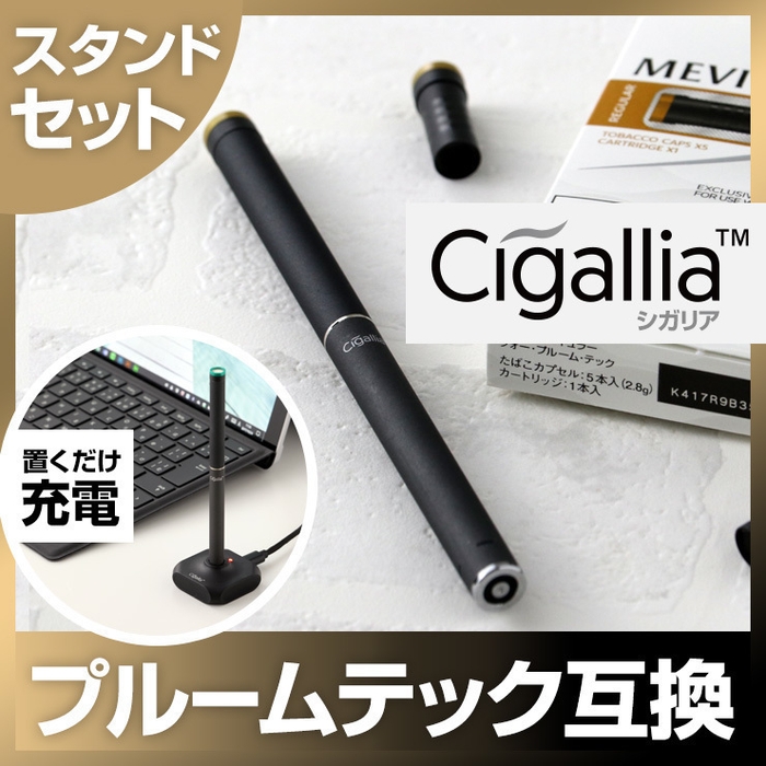 シガリアと専用充電器メイン画像