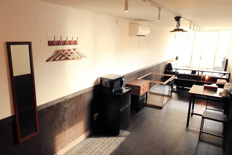 トレーラーハウスの室内