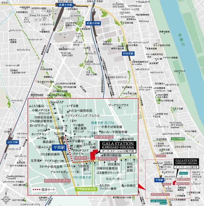 現地案内図