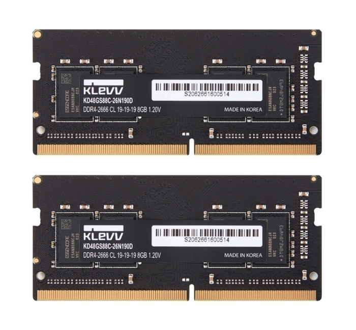 KLEVV DDR4 SO-DIMM Dual Retail パッケージ_16GB(8GB×2)