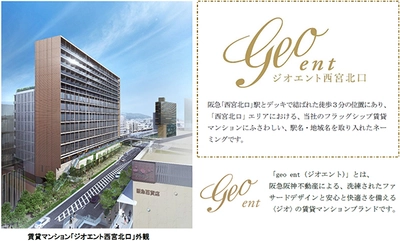 阪急西宮ガーデンズ本館西側で建設中の賃貸マンションの名称を 「ジオエント西宮北口」に決定  入居者同士の交流機会を提供することでコミュニティの醸成を図ります