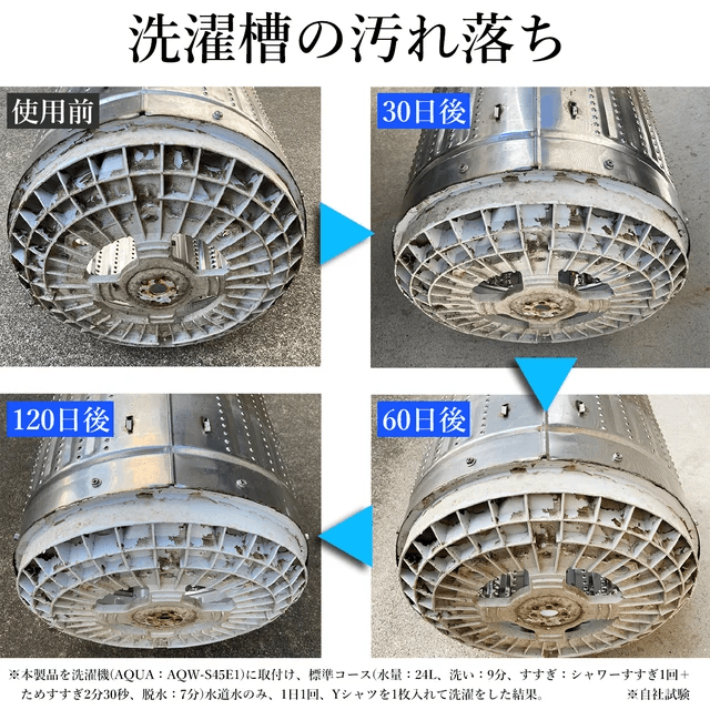 洗濯槽の汚れ落ち