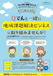 「Qでん にぎわい創業プロジェクト」を開始します ― 地域課題解決ビジネスに 共同で取り組んでいただける地域の団体を募集 ―