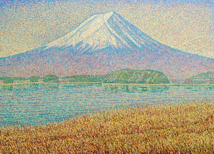 「河口湖と富士」