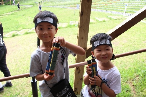 ▲はじめての任務に挑め!ちびっこ忍者大集合!