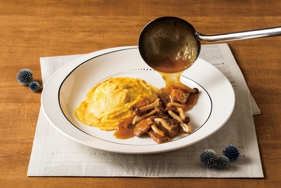 「NYスタイル 牛肉とオムレツのチャーハン」