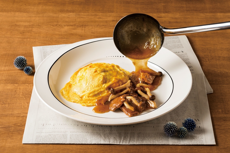 「NYスタイル 牛肉とオムレツのチャーハン」