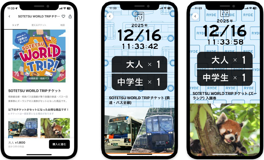 SOTETSU WORLD TRIP チケット(イメージ)