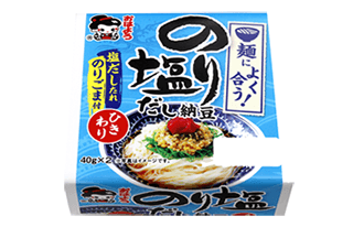 麺によく合う！のり塩だしひきわり納豆