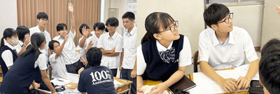生徒と企業が対話している様子(シヅクリプロジェクト)
