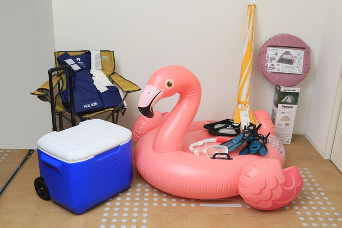 充実のレンタルグッズ