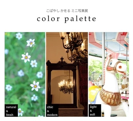 富士フイルム東京サービスステーション こばやしかをる ミニ写真展「color palette」を開催