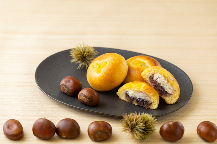 熱海ばたーあんパンまんじゅう【栗】1個290円/3個入り990円/6個入り1&#44;860円