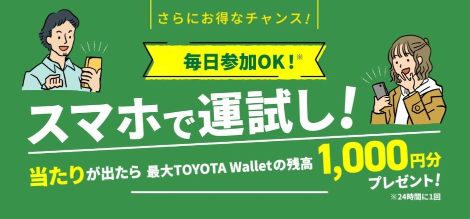 「毎日参加できる スマホで運試し!」イメージ