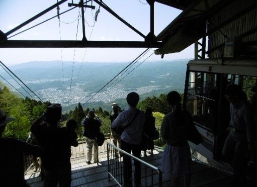 叡山ロープウェイ 比叡山頂駅より京都市街地を望む