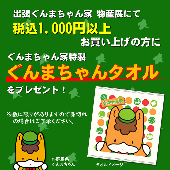 ぐんまちゃんタオルプレゼントキャンペーン