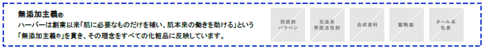 ハーバー「無添加主義(R)」