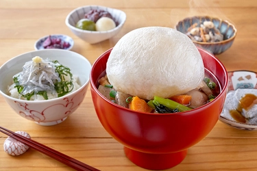 鎌倉発祥“けんちん汁”に直径10cmの とろ～り“たま麩”をのせた新作登場！ 10/31(土)「鎌倉小町味覚の秋祭 第二章」秋冬メニューが勢ぞろい